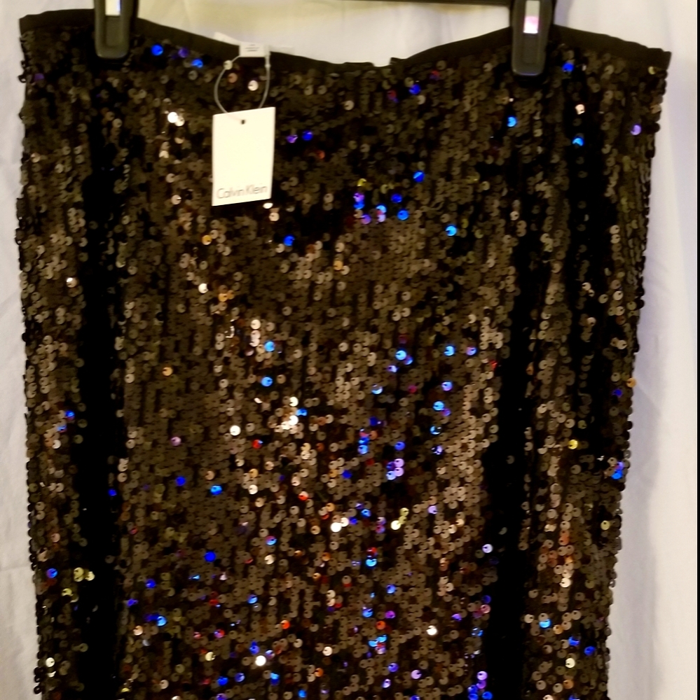 Calvin Klein Sequined Mini Skirt